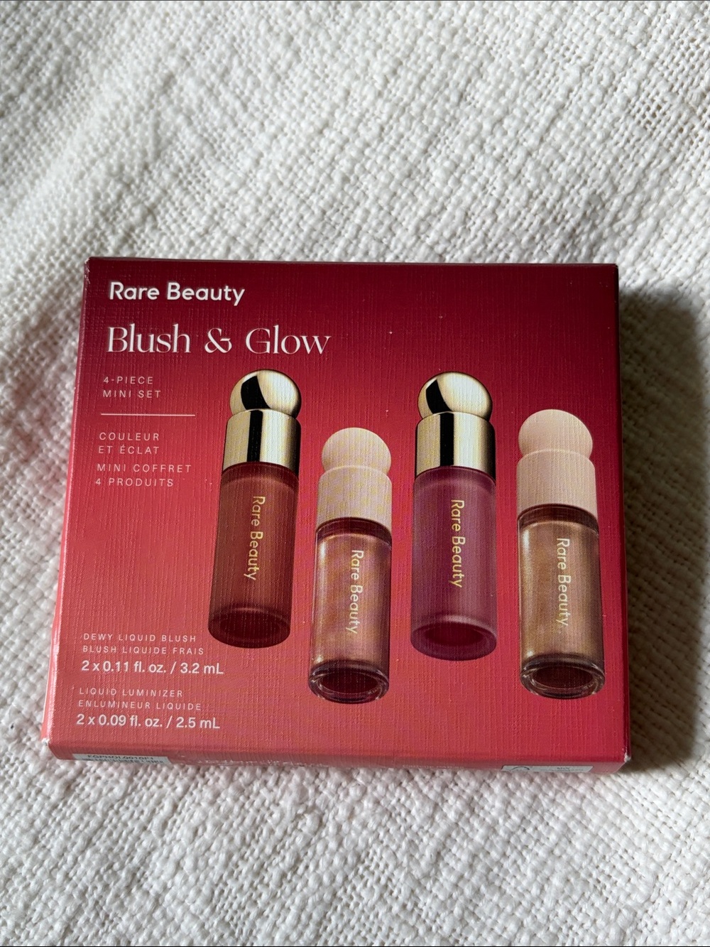 New - Damaged Box - Rare Beauty Blush & Glow 4 Piece Set